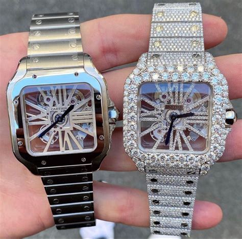 iced out cartier skeleton.